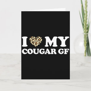 Love cougar girlfriend heart cougar gf giftLove co Card