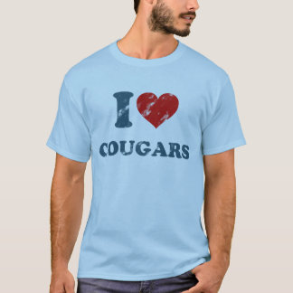 Love Cougars Vintage T-Shirt