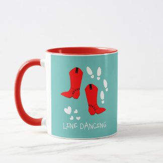 Love Country Line Dancing Personalised Mug
