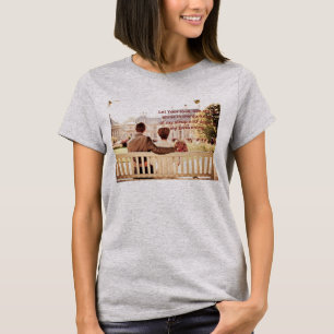 Love couple light steel T-shirt for Women