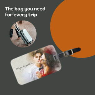   Love Couple Modern Tenderness Passion  Luggage Tag