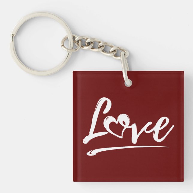 LOVE COUPLE RELATIONSHIP MARRIAGE GIFT KEY RING (Front)