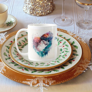 Love Couple Vintage Photo, Custom Text Coffee Mug