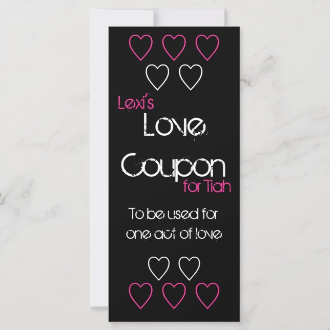 Love Coupon (Front)