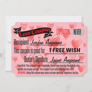 Love Coupon for FREE WISH