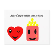 Love Coupon: movie time at home