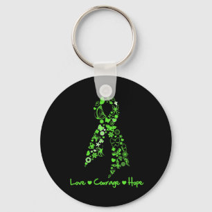 Love Courage Hope Butterfly - Non-Hodgkins Lymphom Key Ring