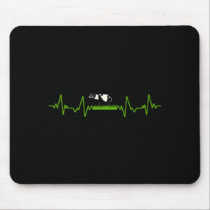 Love Cow Valve EKG Heartbeat Heart Patient Moo Mouse Mat