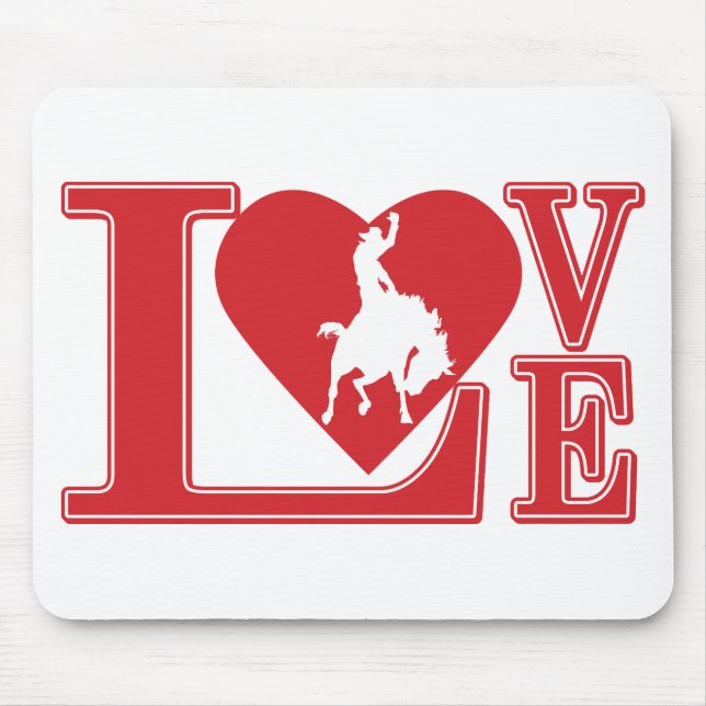Love Cowboys. I love Cowboys Mouse Mat (Front)