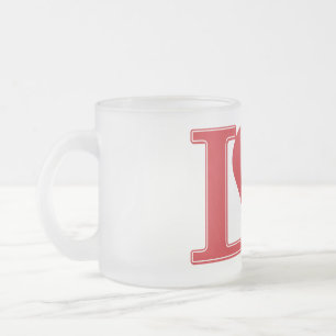 Love Cowboys, Iove love Cowboys Frosted Glass Coffee Mug