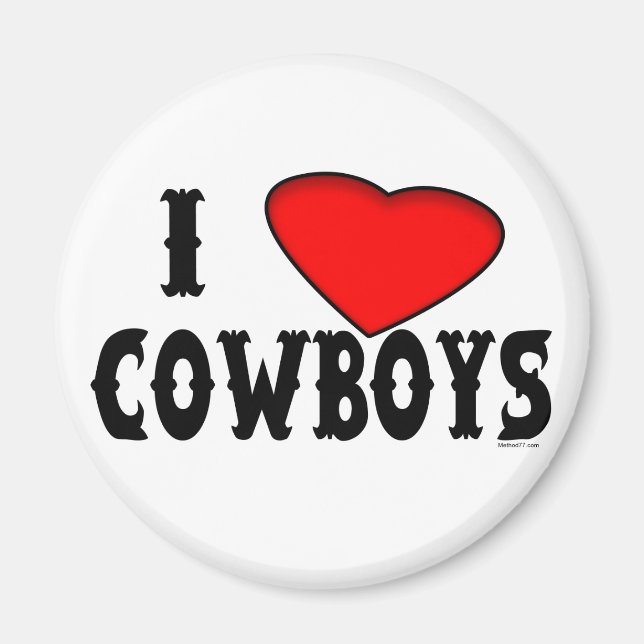 Love Cowboys Magnet (Front)