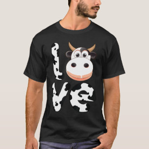 Love Cows Cow Spirit Animal Cool Farmer Wife T-Shirt