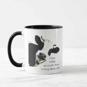 Love COWS So Much Fun Quote Mug