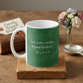 Love Creates Families Beyond Bloodlines Foster Coffee Mug
