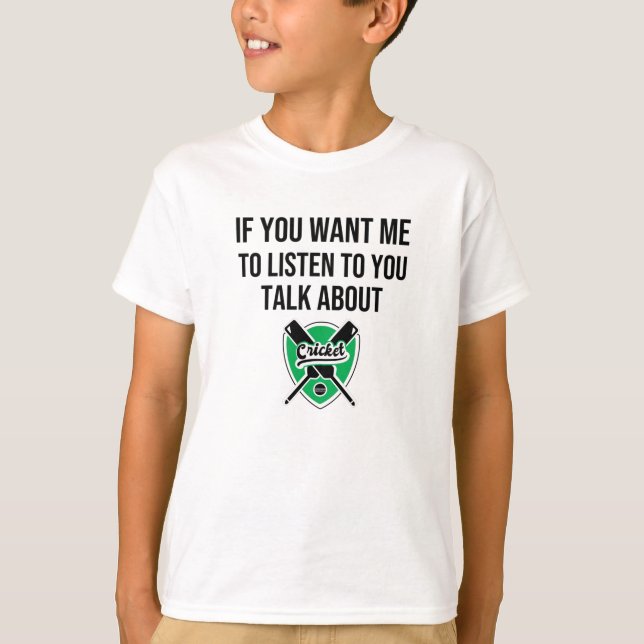 Love Cricket Gift | Cricket Fan Cricket Player T-Shirt (Front)