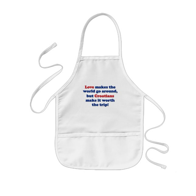 Love Croatians Kids Apron (Front)