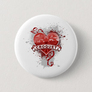 Love Croquet 6 Cm Round Badge