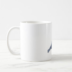 love crow black bird with heart coffee mug