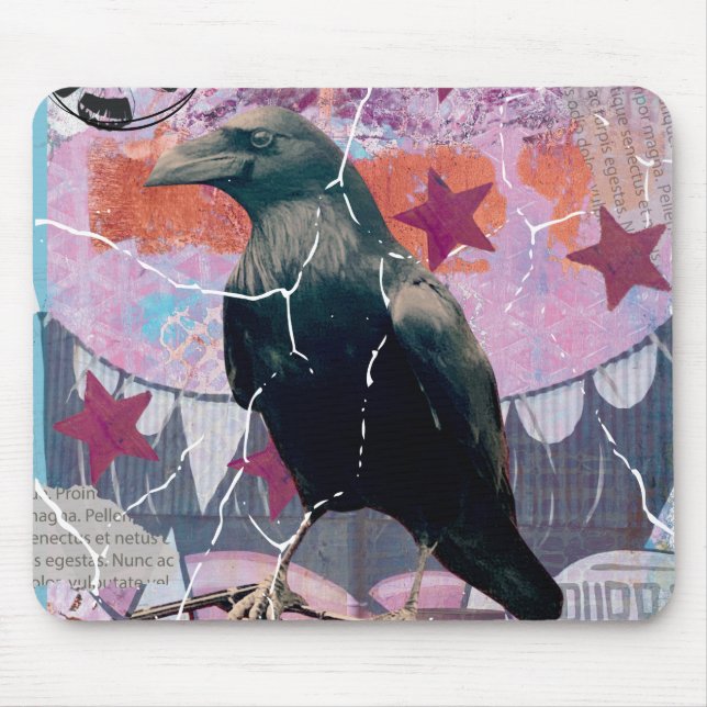 Love crows & little artistic edge crow mouse pad? mat (Front)