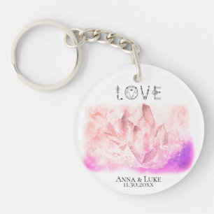 *~* "LOVE"  Crystals Events  SWAG Weddings Key Ring
