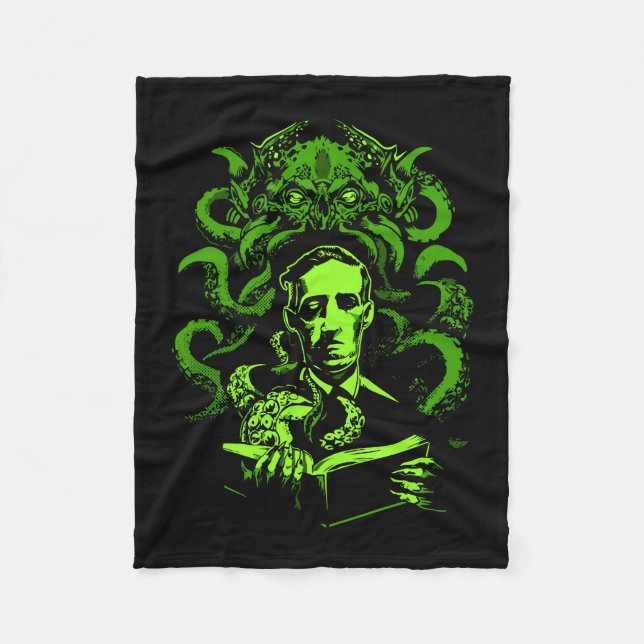 Love Cthulhu Fleece Blanket (Front)