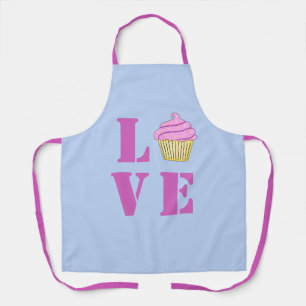 Love Cupcake All-Over Print Apron