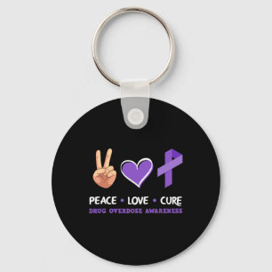 Love Cure Drug Overdose Awareness Key Ring