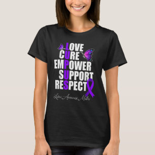 Love Cure Empower Support Respect Lupus Awareness T-Shirt