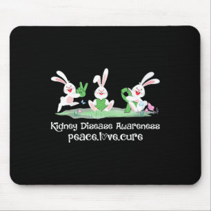 Love Cure Green Ribbon Kidney Disease Awareness Ea Mouse Mat