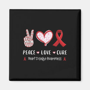 Love Cure Heart Disease Awareness Men Women Kids C Magnet