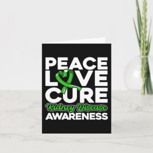 Love Cure Kidney Disease Awareness 1  Card