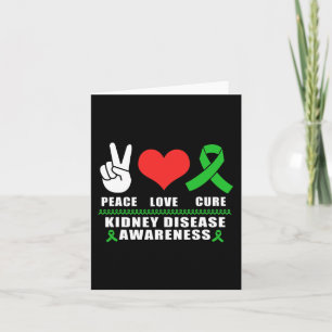 Love Cure Kidney Disease Awareness Card