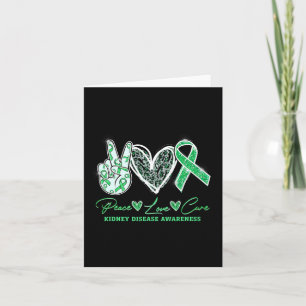Love Cure Kidney Disease Awareness Gifts  Card