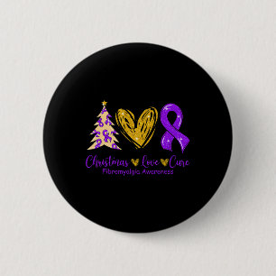 Love Cure Purple Ribbon Fibromyalgia Awareness 1 6 Cm Round Badge