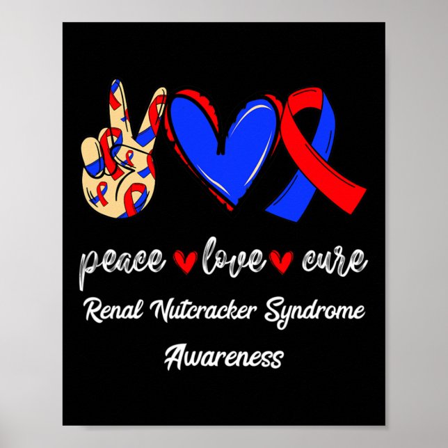 Love Cure Renal Nutcracker Syndrome Awareness  Poster (Front)