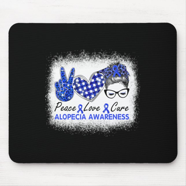 Love Cure Women Alopecia Awareness  Mouse Mat (Front)