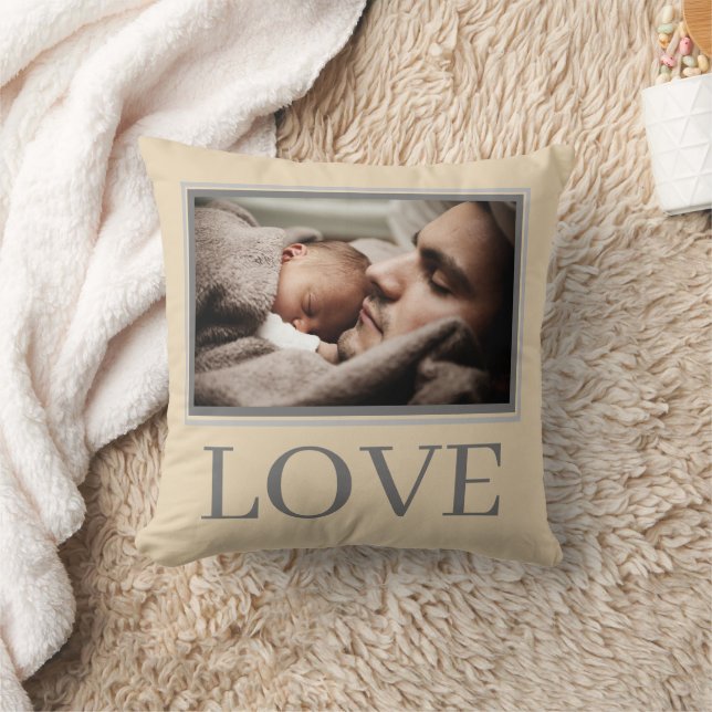 LOVE Custom Baby Photo Kids Nursery Cushion (Blanket)