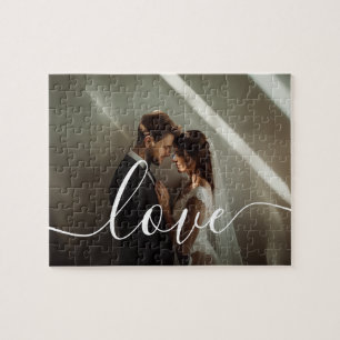'Love' Custom couple photo Jigsaw Puzzle
