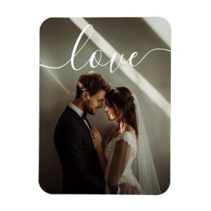 'Love' Custom couple photo Magnet