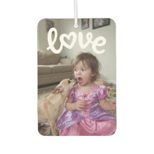 Love Custom Photo Gift Car Air Freshener