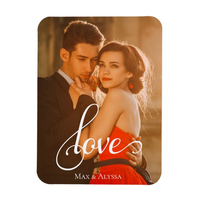 LOVE Custom Photo Magnet (Vertical)