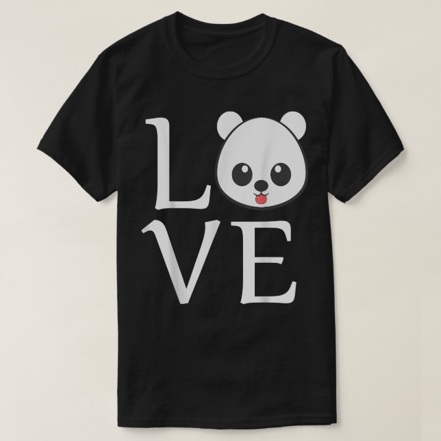 Love Cute Bear  T-Shirt (Design Front)