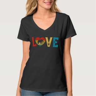 Love Cute Elephant Lover Animals Heart Valentine's T-Shirt