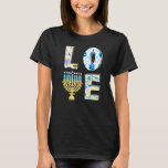 Love Cute Hanukkah Chanukah Menorah Pajama Matchin T-Shirt<br><div class="desc">Love Cute Hanukkah Chanukah Menorah Pajama Matching Family</div>