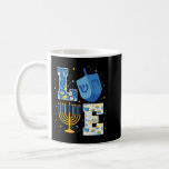 LOVE Cute Hanukkah Decorations Dreidel Menorah Cha Coffee Mug<br><div class="desc">LOVE Cute Hanukkah Decorations Dreidel Menorah Chanukah</div>