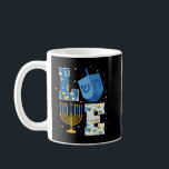 LOVE Cute Hanukkah Decorations Dreidel Menorah Cha Coffee Mug<br><div class="desc">LOVE Cute Hanukkah Decorations Dreidel Menorah Chanukah</div>