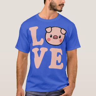 Love Cute Trendy Kawaii Pig Lover Valentines Day P T-Shirt