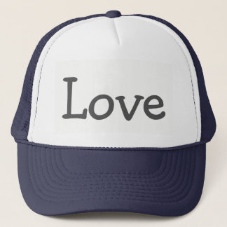 Love Cute Word Print Design Trucker Hat