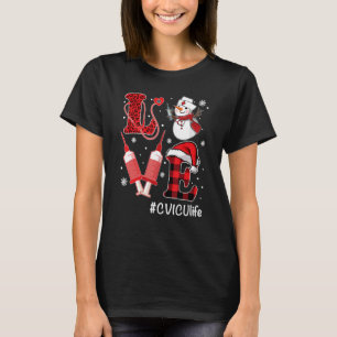 Love CVICU Nurse Life Snowman Syringe Christmas Nu T-Shirt