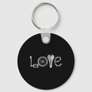 Love Cycling Biking Bicycle Rider Bike Riding Key Ring
